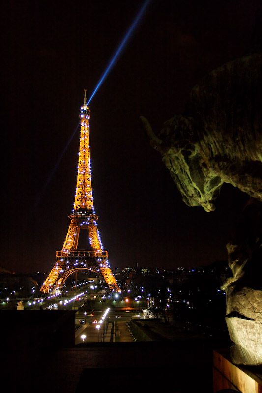 Vue de la terrasse du Café de l'Homme - Paris Trocadéro